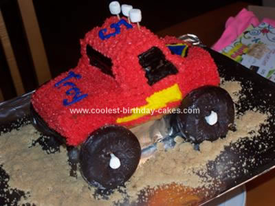 Homemade Monster Truck Cake