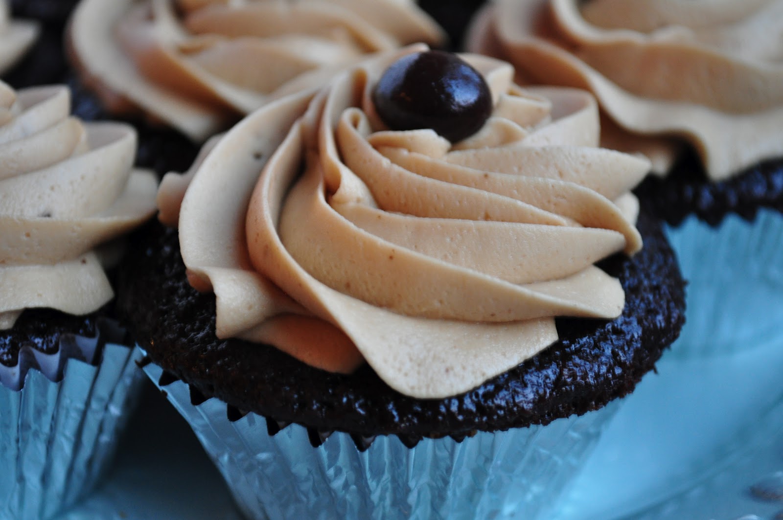 Kahlua Cupcakes with Mocha Frosting