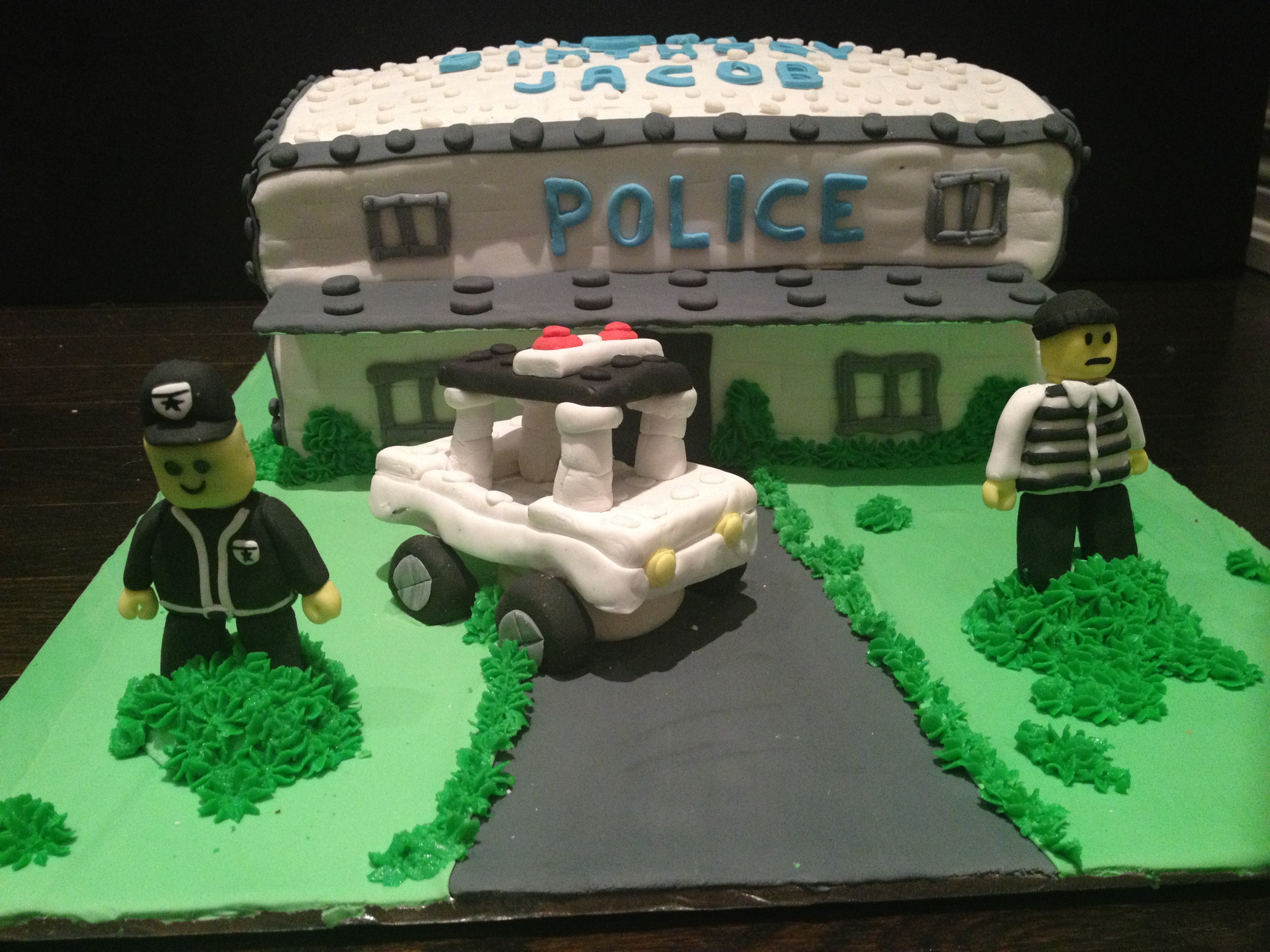 LEGO Themed Birthday Cake Police