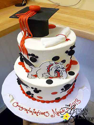 Mascot School Graduation Cake