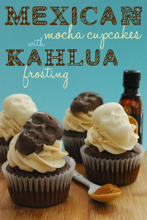 Mexican Mocha Cupcakes with Kahlua Frosting