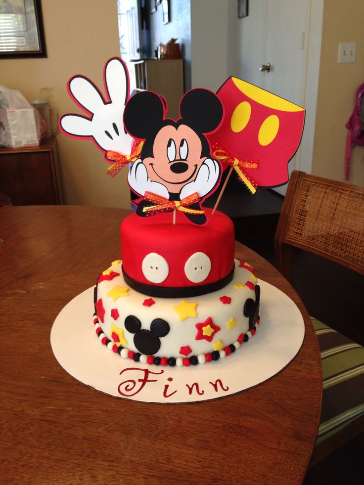 Mickey Mouse Birthday Cake