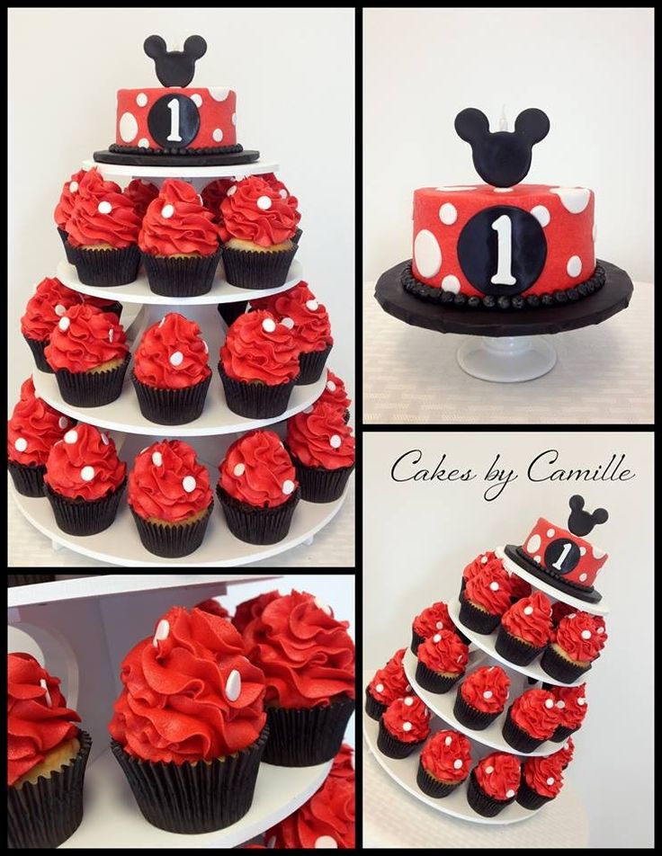 Mickey Mouse Cupcake Smash Cake
