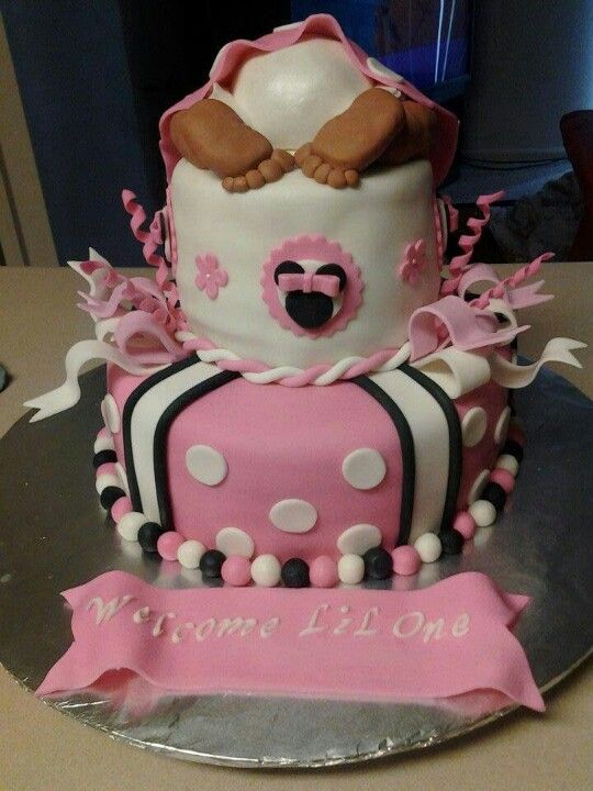 Minnie Baby Shower Cake
