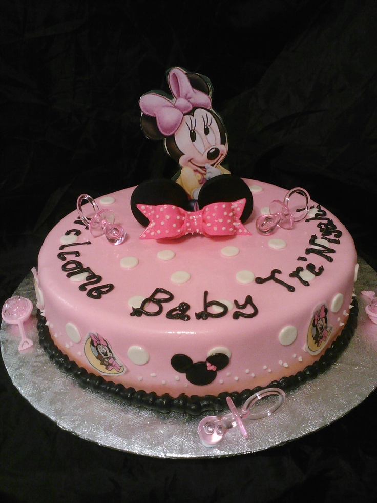 Minnie Mouse Baby Shower Cake