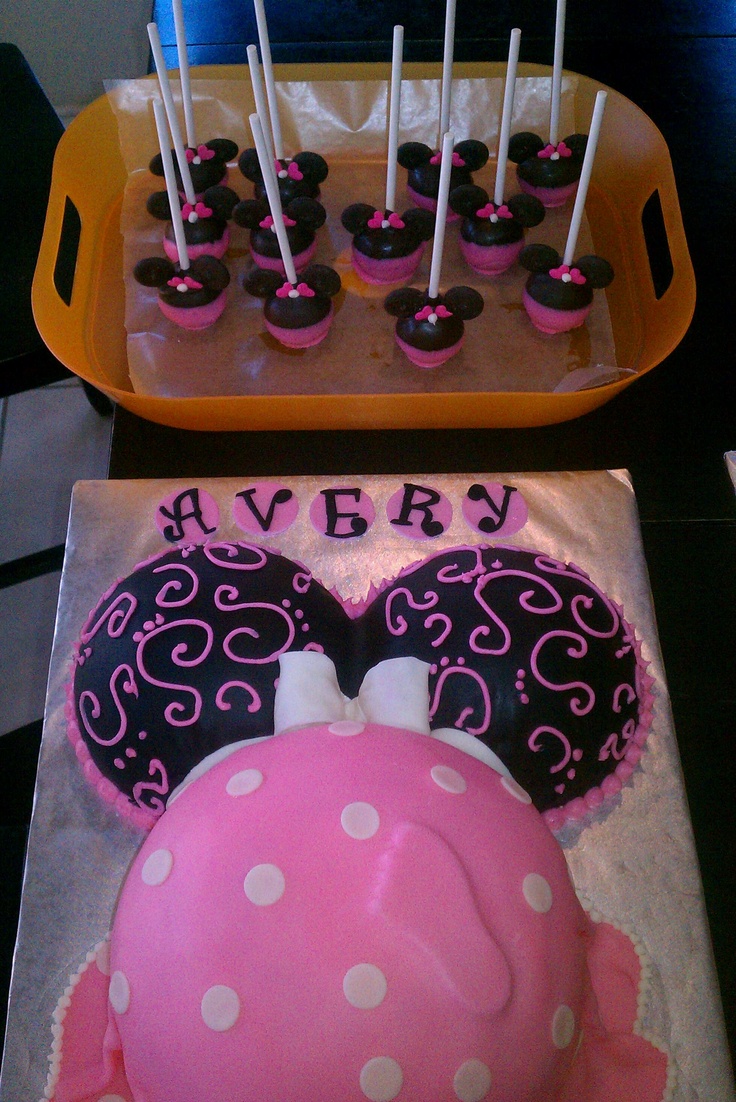 Minnie Mouse Baby Shower Cake