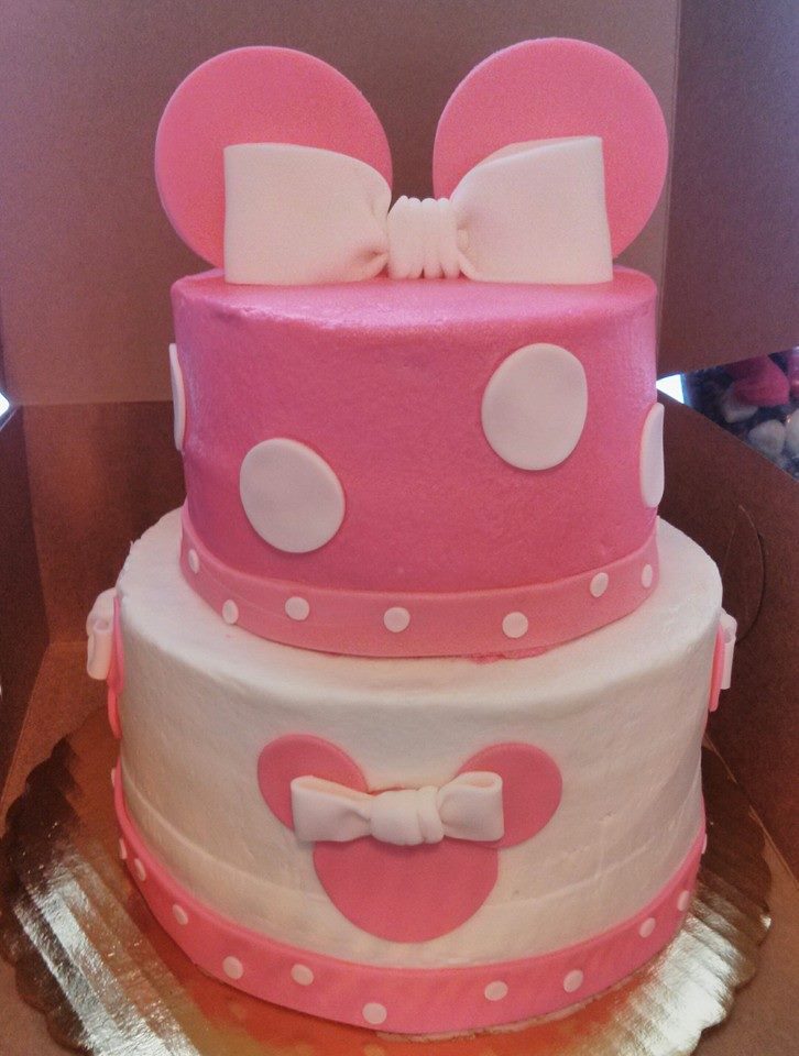 Minnie Mouse Baby Shower Cake