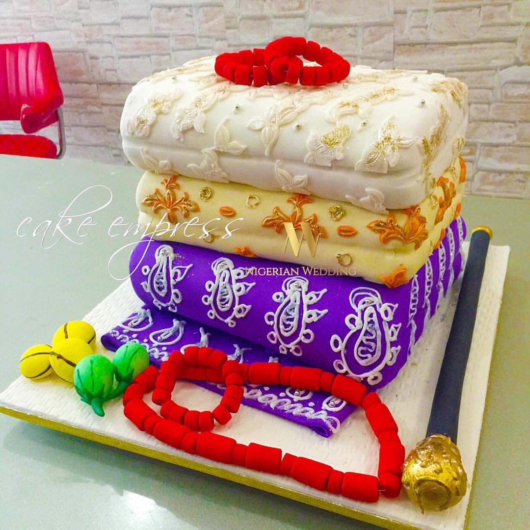 Nigerian Traditional Wedding Cake