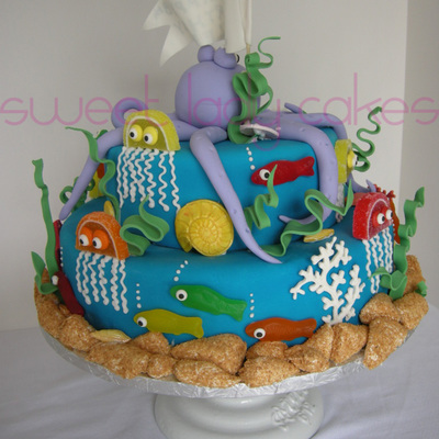 Ocean Sea Creatures Birthday Cake Ocean Sea Creatures Birthday Cake