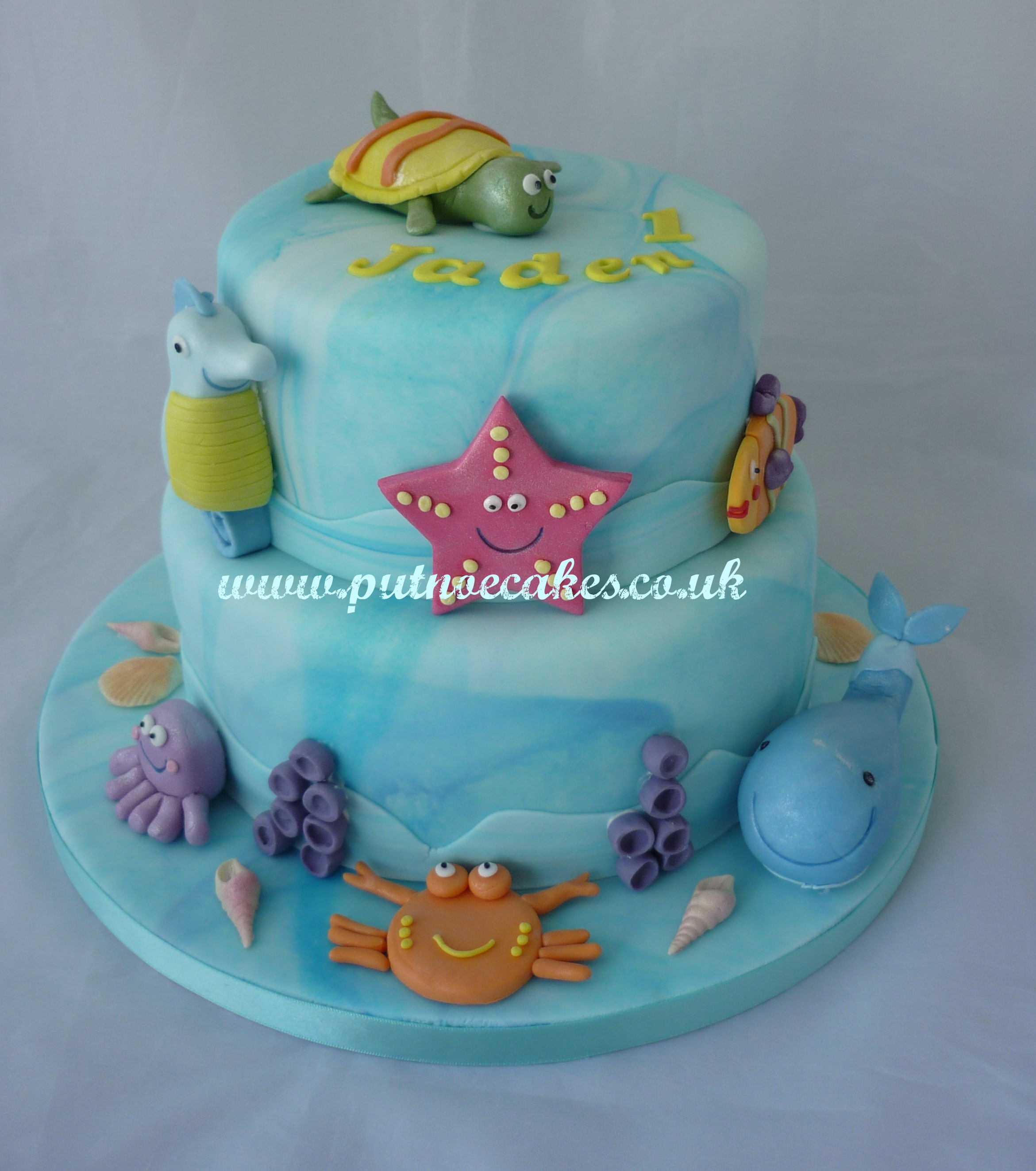 Ocean Sea Creatures Birthday Cake Ocean Sea Creatures Birthday Cake