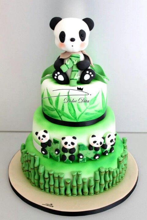 Panda Birthday Cake