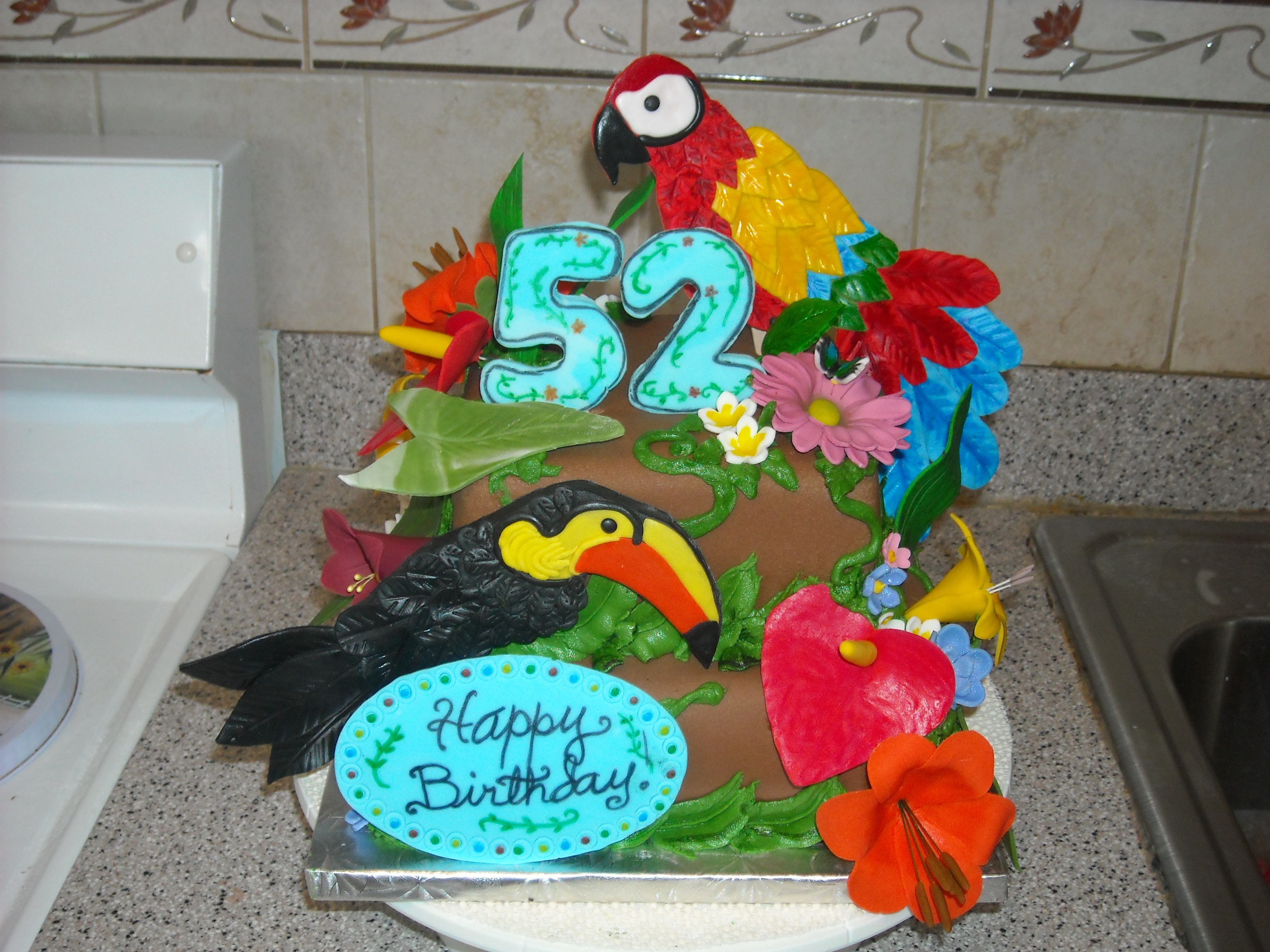 Parrot Birthday Cake