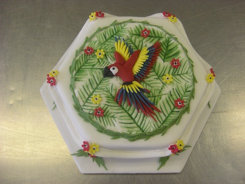 Parrots Tropical Cake Decorations