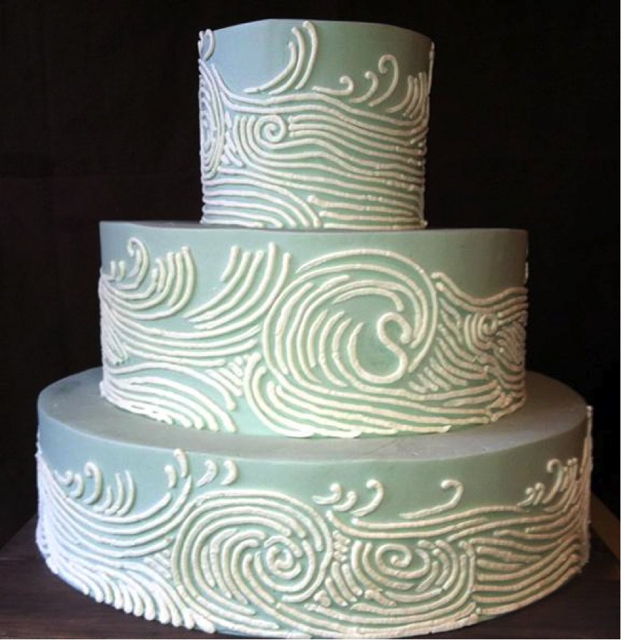 10 Photos of Blue Black And White Piped Cakes 10 Photos of Blue Black And White Piped Cakes