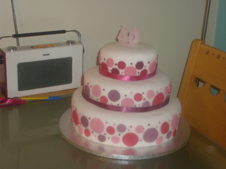 Polka Dot Red Velvet Cake