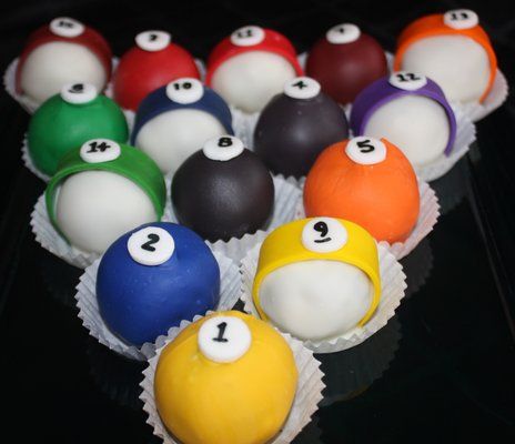 Pool Table Cake Balls Pool Table Cake Balls