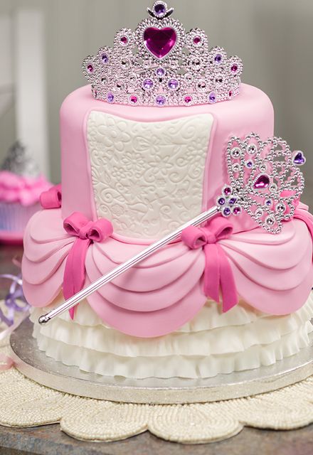 Princess Crown Birthday Cake