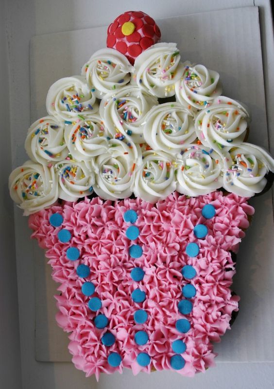 Pull Apart Cupcake Birthday Cake Designs Pull Apart Cupcake Birthday Cake Designs
