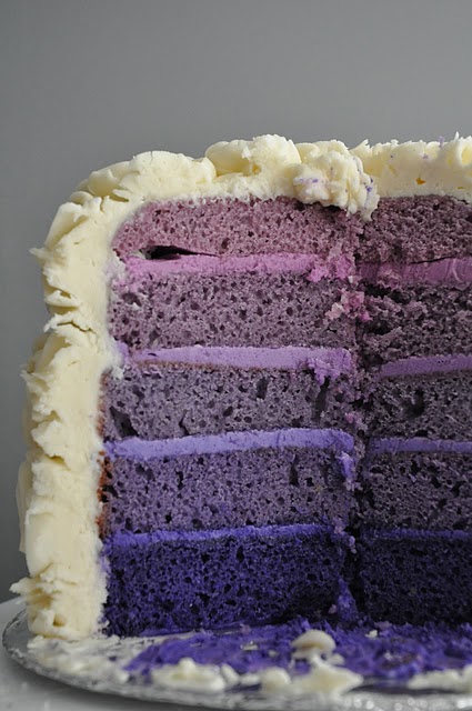 Purple Ombre Layer Cake Purple Ombre Layer Cake