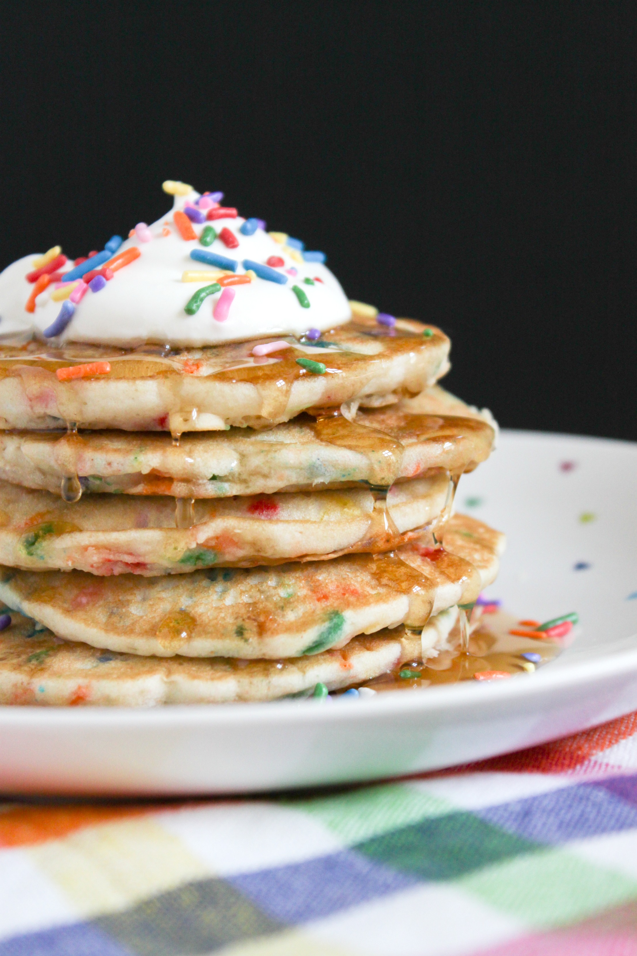 Rainbow Sprinkle Pancakes Rainbow Sprinkle Pancakes