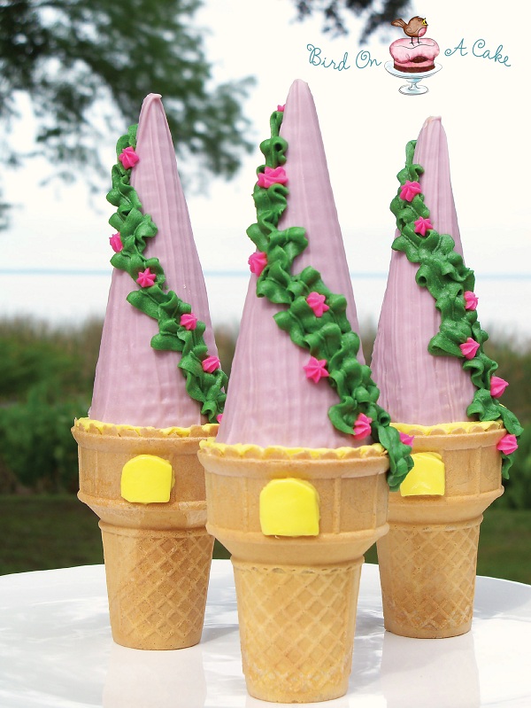 Rapunzel Tower Cupcakes