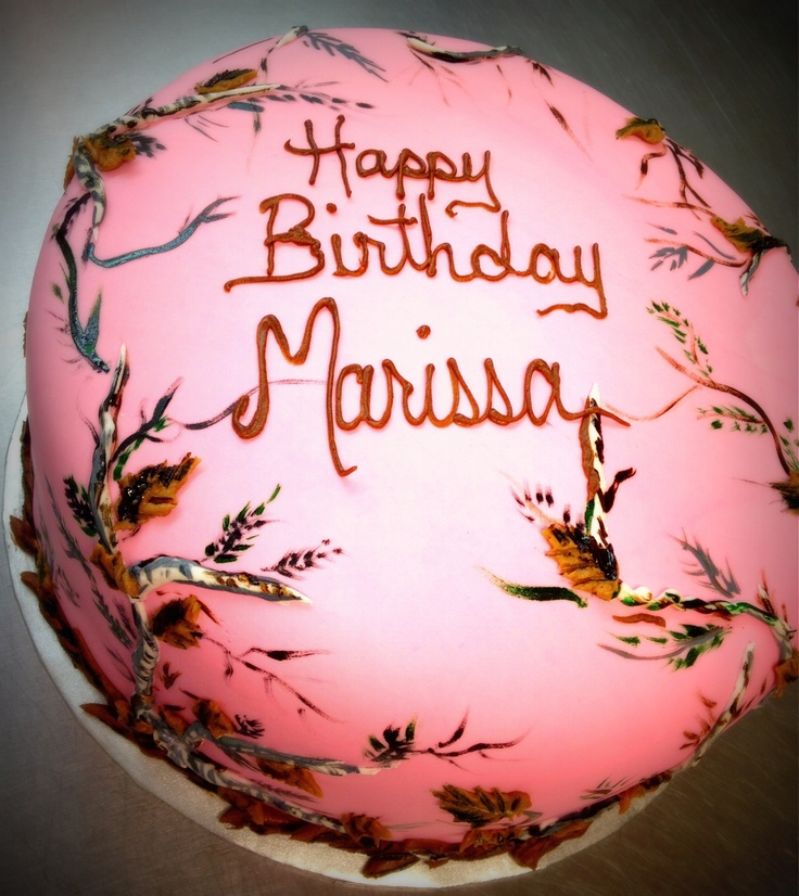 Realtree Pink Camo Birthday Cake Realtree Pink Camo Birthday Cake
