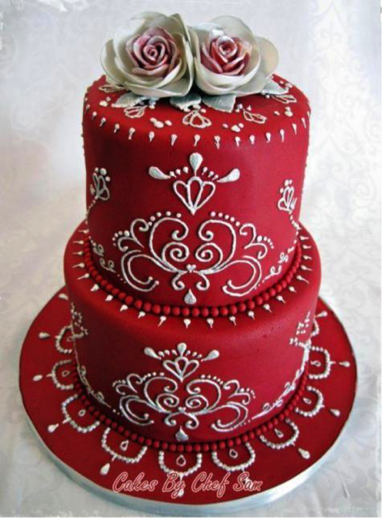 Red Black and Silver Wedding Cakes Red Black and Silver Wedding Cakes