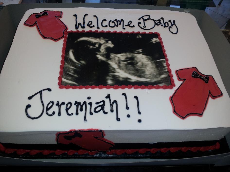 Red Velvet Cake Baby Shower