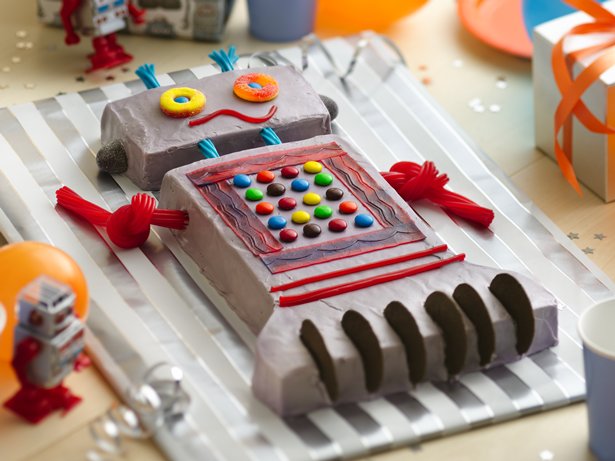 Robot Birthday Cake Betty Crocker