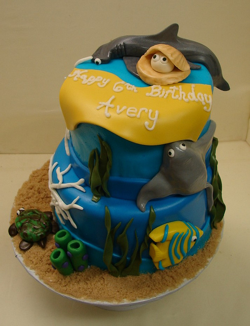 Sea Creature Birthday Cake Sea Creature Birthday Cake