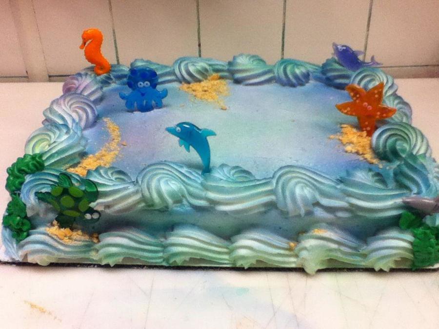 Sea Creature Birthday Cake Sea Creature Birthday Cake