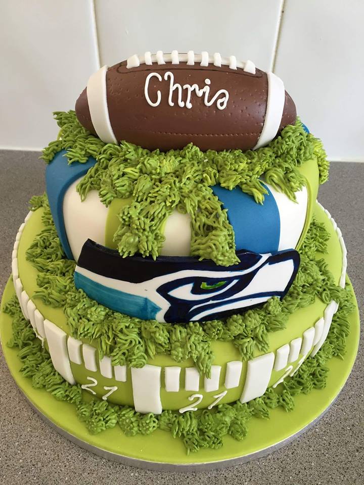 Seattle Seahawks Birthday Cake Seattle Seahawks Birthday Cake