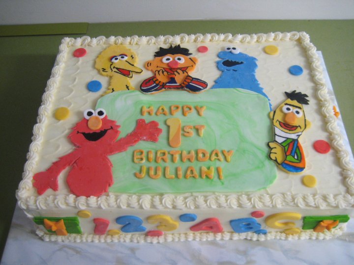 Sesame Street Birthday Cake Sesame Street Birthday Cake