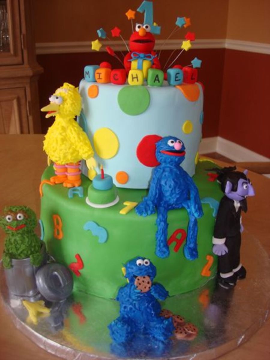 Sesame Street Birthday Cake
