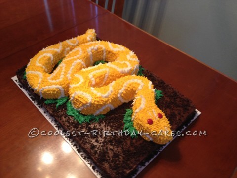 Snake Birthday Cake