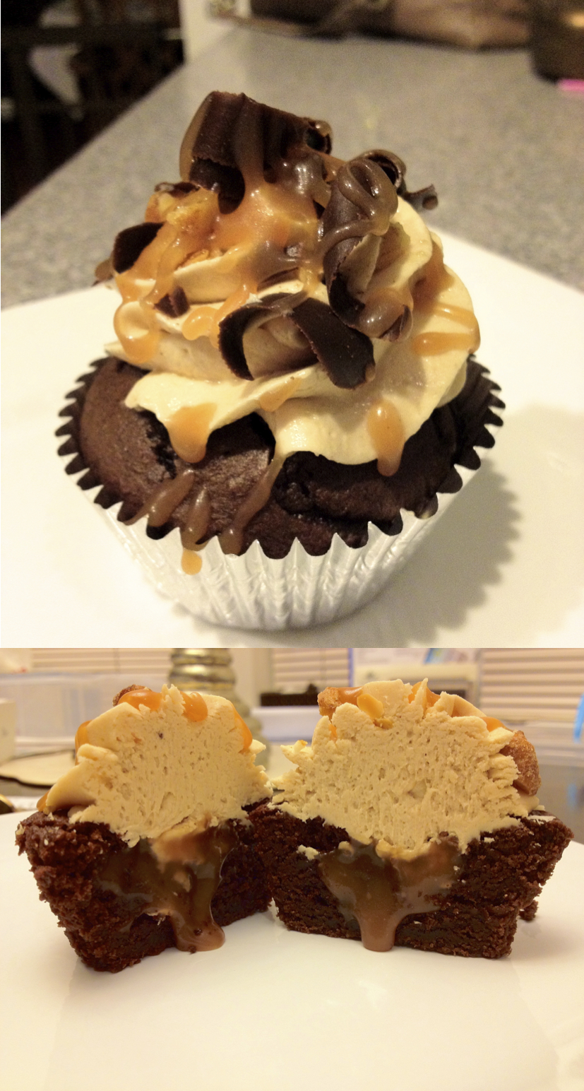 Snickers Cupcakes