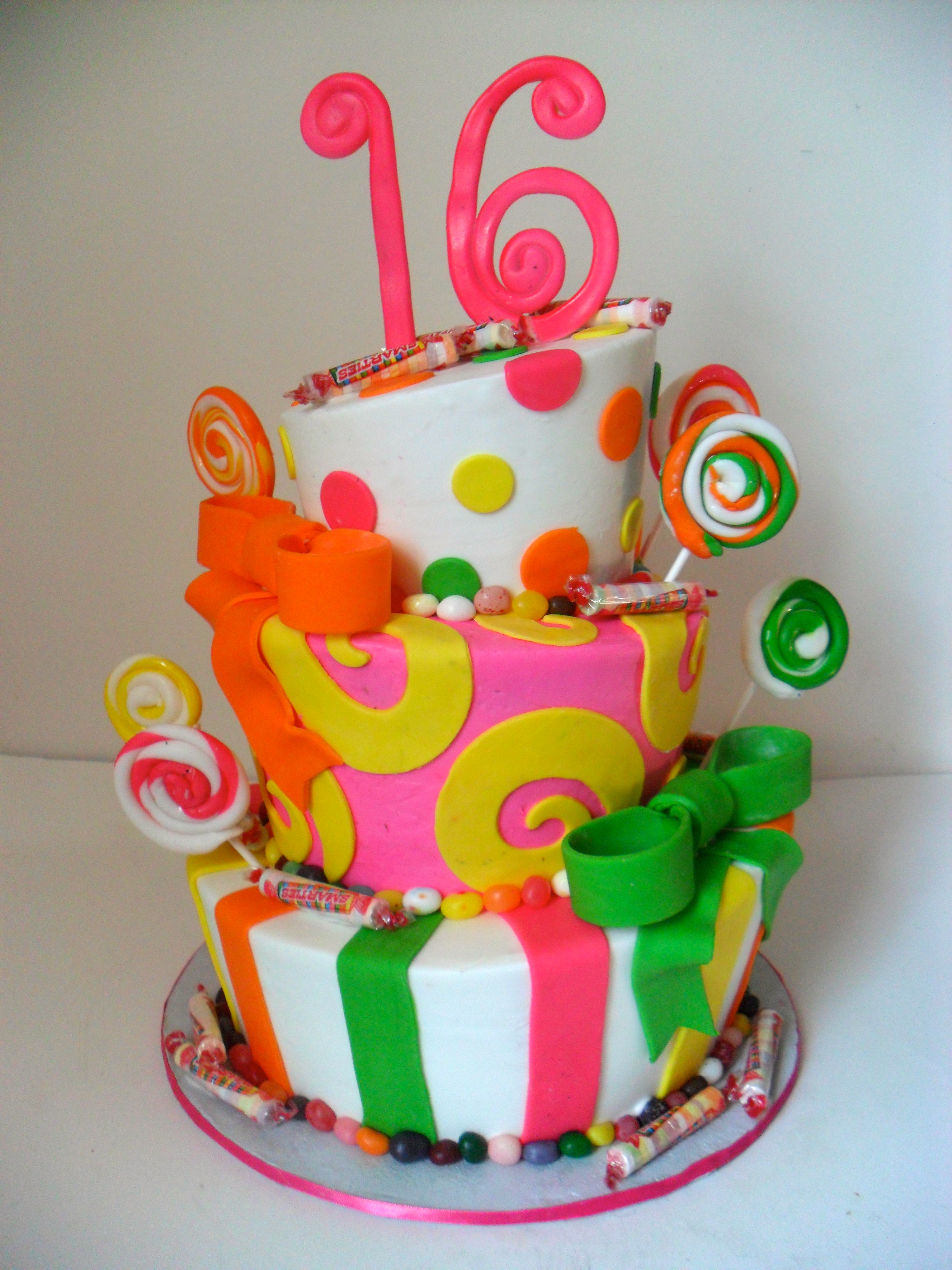 Sweet 16 Candy Birthday Cake