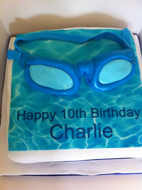 10 Photos of Swimming Pool Themed Cakes