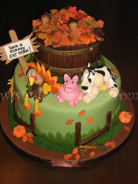 Thanksgiving Fall Cake