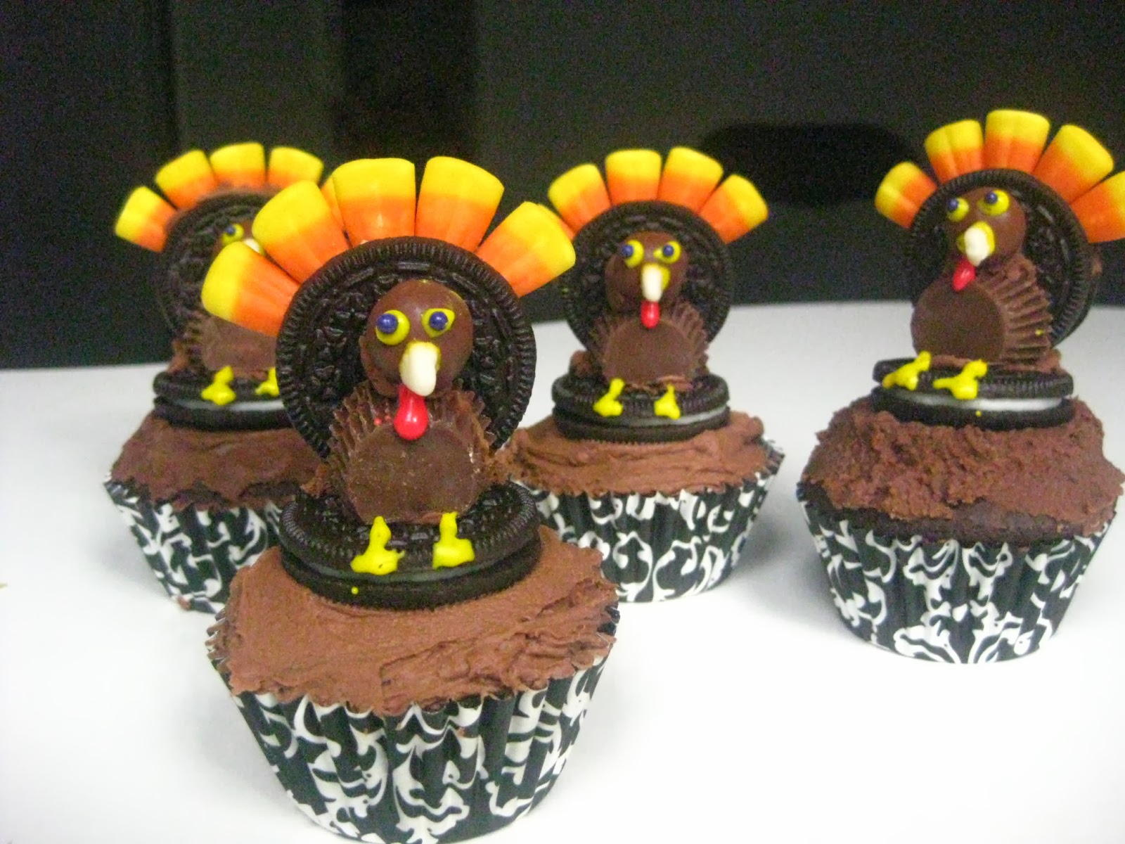 Thanksgiving Turkey Cupcakes