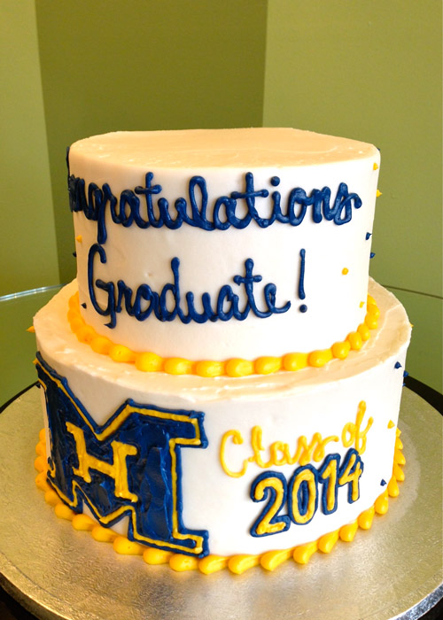 Tiered Graduation Cake Cupcake