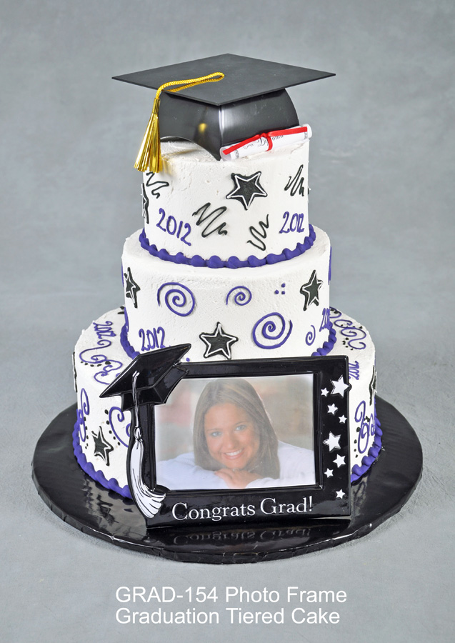 Tiered Graduation Cake