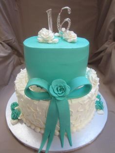 Tiffany Blue Sweet 16 Cake Tiffany Blue Sweet 16 Cake