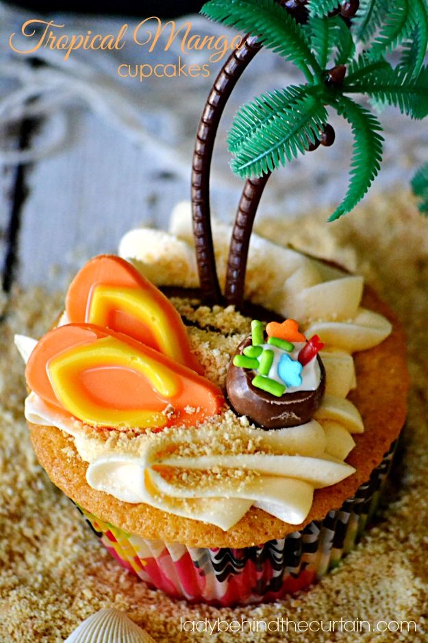 Tropical Drink Cupcake Topper