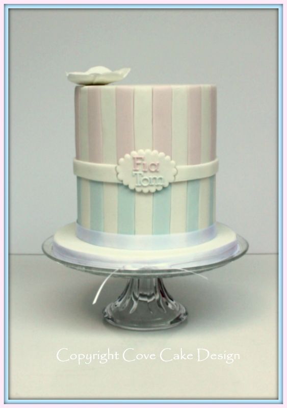 Twins Christening Cake