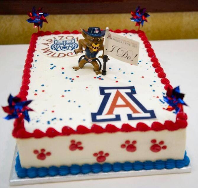 University of Arizona Wildcats Cake University of Arizona Wildcats Cake