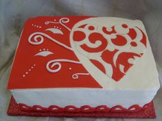 Valentine Birthday Sheet Cake