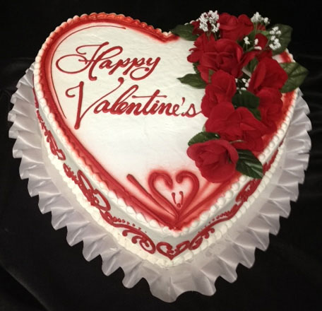 Valentine's Day Heart Cake