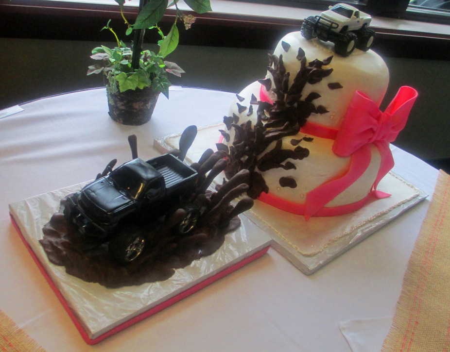 Wedding Cake with Mud Truck