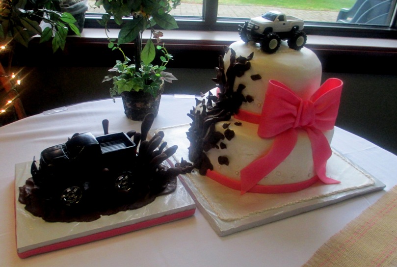 Wedding Cake with Mud Truck